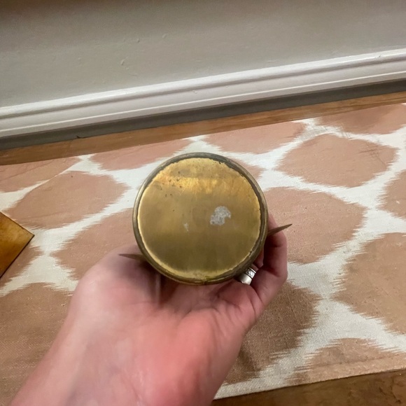 Vintage MCM Brass and Copper Christmas Angel candle holder - Picture 6 of 7